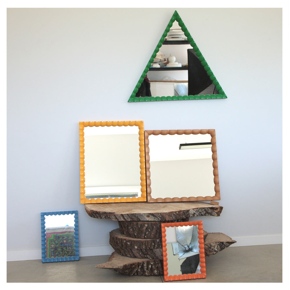 Spindle Mirror - Triangle 55cm x 63cm