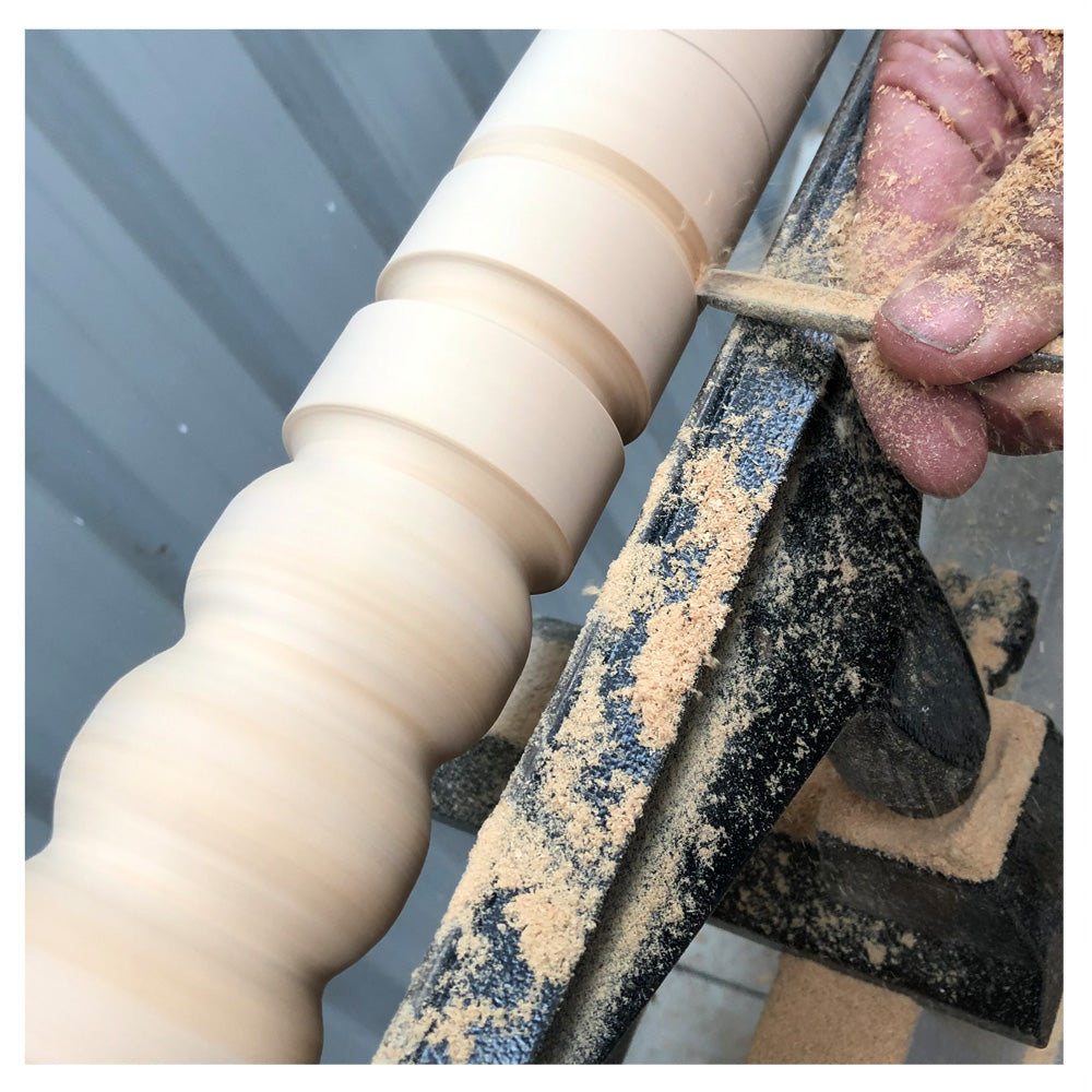 Spindle Mirror - Hex Orange