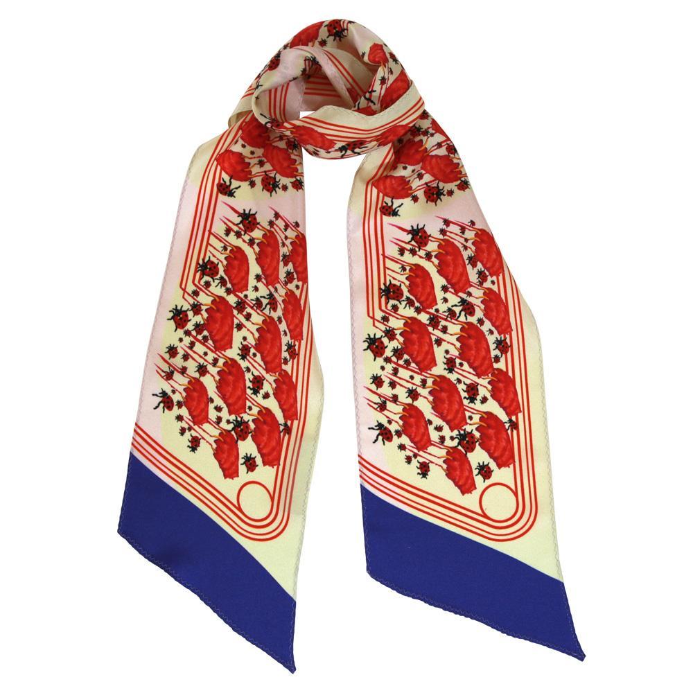 Walmsley and Cole, A Cut A Bug, Silk Scarf, Tied