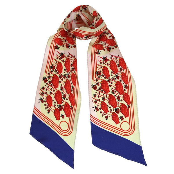 Walmsley and Cole, A Cut A Bug, Silk Scarf, Tied